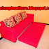 Sofa Single Slonjor Bed KAIN BEBAS + Bantal