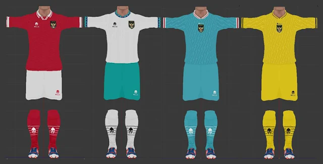 Indonesia 2022-23 Kits For PES 2013