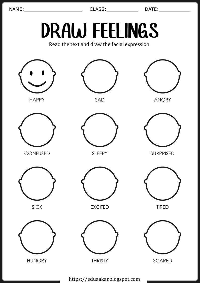 Feelings and Emotions Worksheet