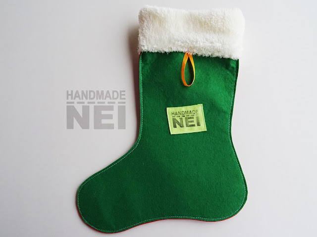 Handmade Nel: Коледен чорап с име "Бори"