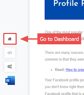 Go to Dashboard in seoreviewtools