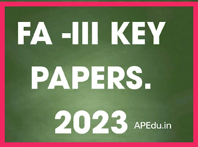 CBA/FA-III KEY PAPERS 2023.