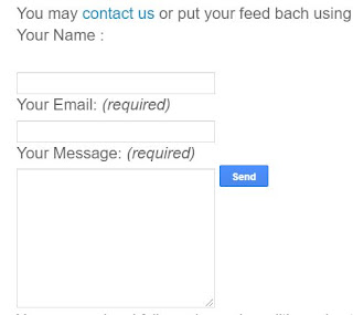 Contact Page in Blogger