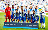 R. C. D. ESPANYOL DE BARCELONA - Temporada 2018-19 - Diego López, David López, Javi López, Esteban Granero, Mario Hermoso, Didac y Borja Iglesias; Marc Roca, Leo Baptistao, Sergi Darder y Sergio García. R. C. D. ESPANYOL DE BARCELONA 2 (Granero, Borja Iglesias) VALENCIA C. F. 0. 26/08/2018. Campeonato de Liga de 1ª División, jornada 2. El Prat, Barcelona, RCDE Stadium.