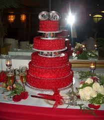Red Wedding Cakes Photos
