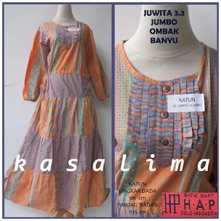 daster gamis jumbo juwita batik hap ombak banyu kasa lima solo