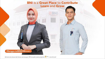 Program Magang BINA BNI hadir kembali PT Bank Negara Indonesia (Persero) Tbk. Kantor Wilayah 05 Semarang kembali membuka kesempatan Talenta-Talenta terbaik untuk.bergabung dalam Program Magang Bina BNI dengan kualifikasi sebagai berikut