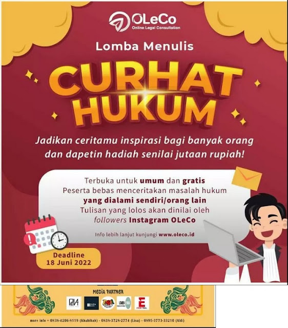 Lomba Menulis Curhat Hukum by OLeCo