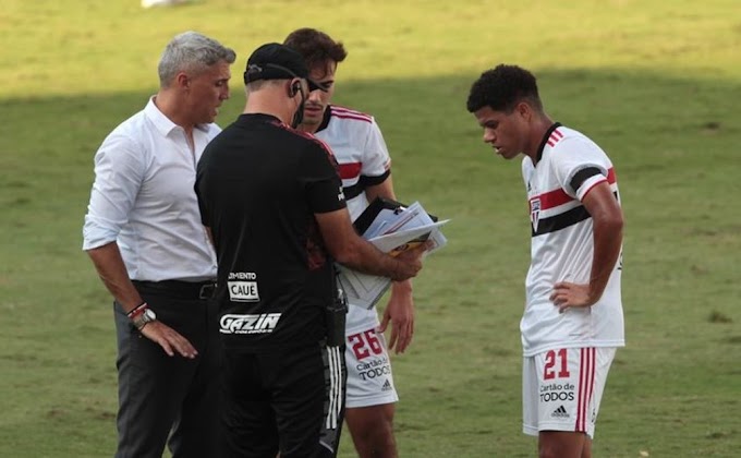 Crespo elogia os reservas do São Paulo no empate com o Mirassol e diz: "Merecíamos ganhar"