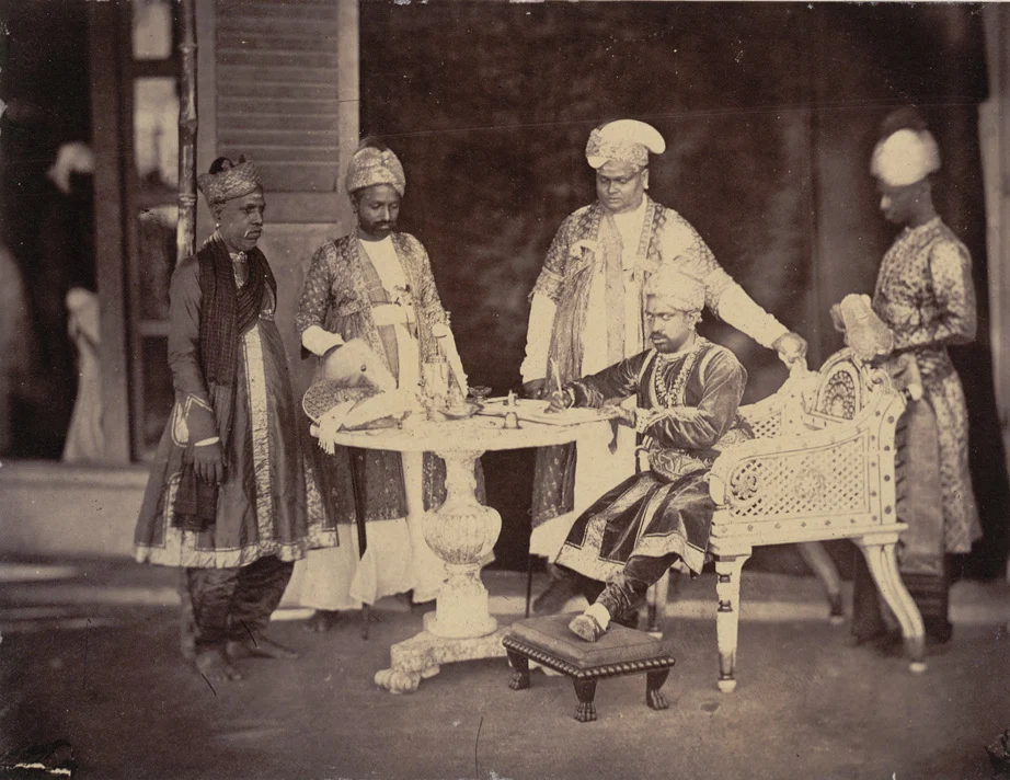 Ramachandra Tondaiman [Raja (King) of Pudukkottai], Pudukkottai, Tamil Nadu, India | Rare & Old Vintage Photos (1858)
