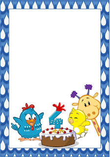 Lottie Dottie Chicken Free Printable Frames, Invitations or Cards.