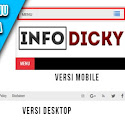 Cara Membuat Top Menu Responsive Plus Media Sosial Di Atas Header Blog