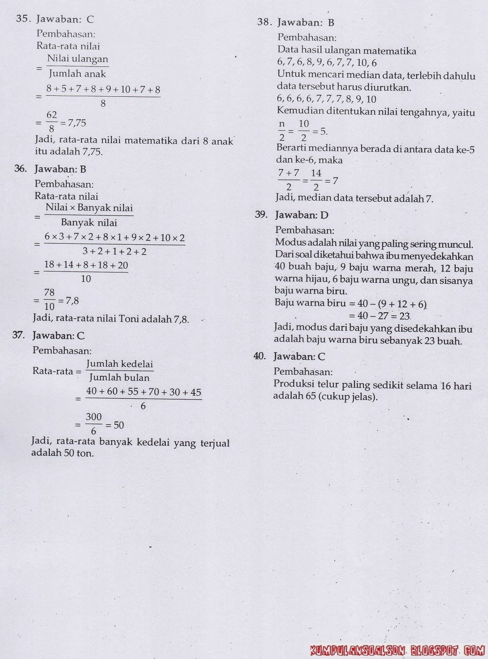  Keliru Satunya dari BING Membahas perihal Soal Soal matematika kls 6 uas ganjil 2013 2014 ok