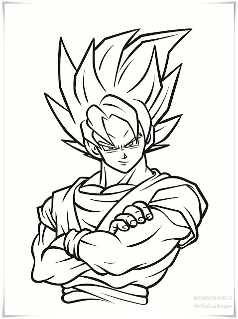 Dragon Ball Z Coloring Pages, Free, Printable, Piccolo, Goku, Vegeta, Gohan, Anime, Coloring Pages