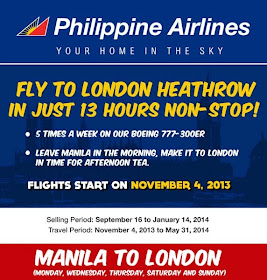Philippine Airlines Flights to London