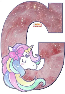 Abecedario Sueños de Unicornio. Unicorn Dreams Abc.