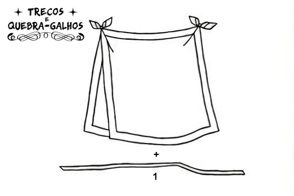 Trecos e Quebra-Galhos - DIY - Transforme 2 Lenços em uma Blusa Tipo Cartão