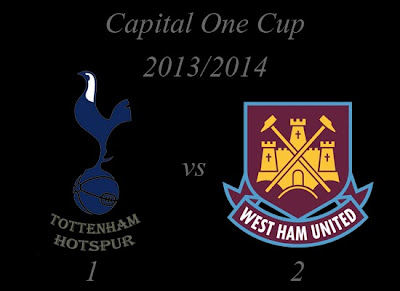 Tottenham Hotspur vs West Ham United Capital One Cup 20132014