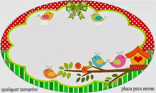 Toppers or Labels Colored Birds Free Printable. 
