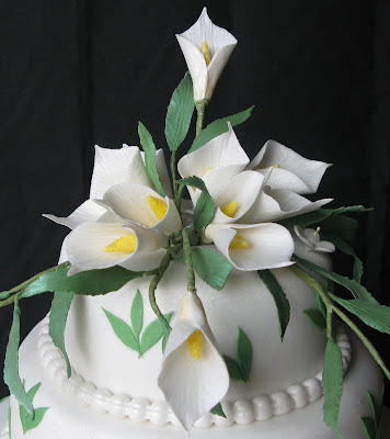 This threetier wedding cake was made for an young and beautiful Botswana