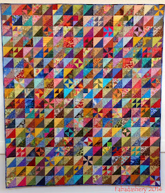 'Triangle Directions' Quilt by Katherine Guerrier