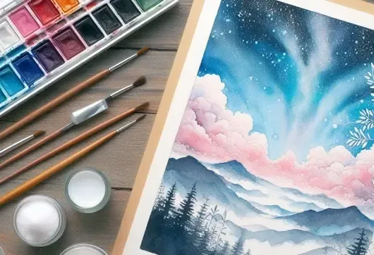 Using Watercolors for Coloring Pages