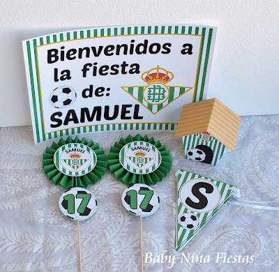 kit cumpleaños fútbol Betis