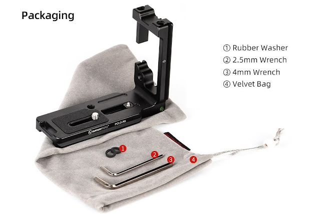 Sunwayfoto PCLO-R5 package contents