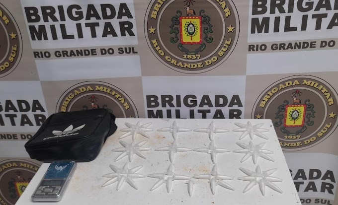 Mulher é presa com mais de 70 pinos de cocaína em Cachoeirinha