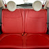 Inside the Fiat 500: Split folding rear seats