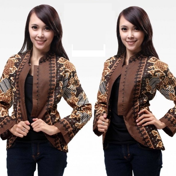 15 Cardigan Batik Wanita Modern 2019 Model Baju Batik Kantor