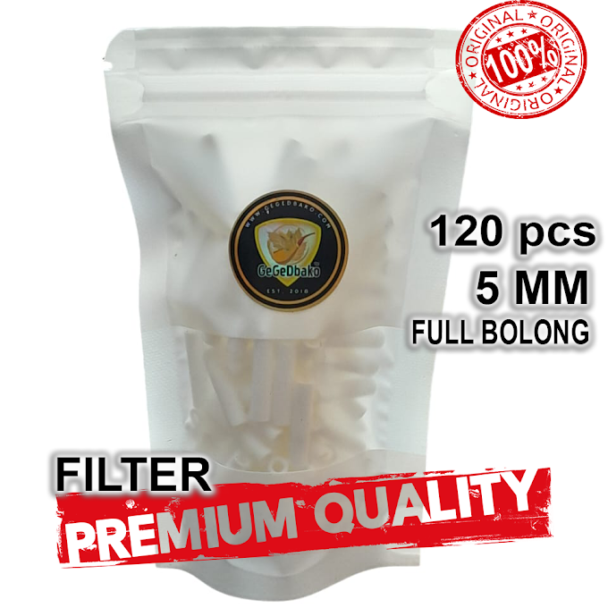 Filter 5 mm Full Bolong Super Premium GegeDbako isi 120 pcs
