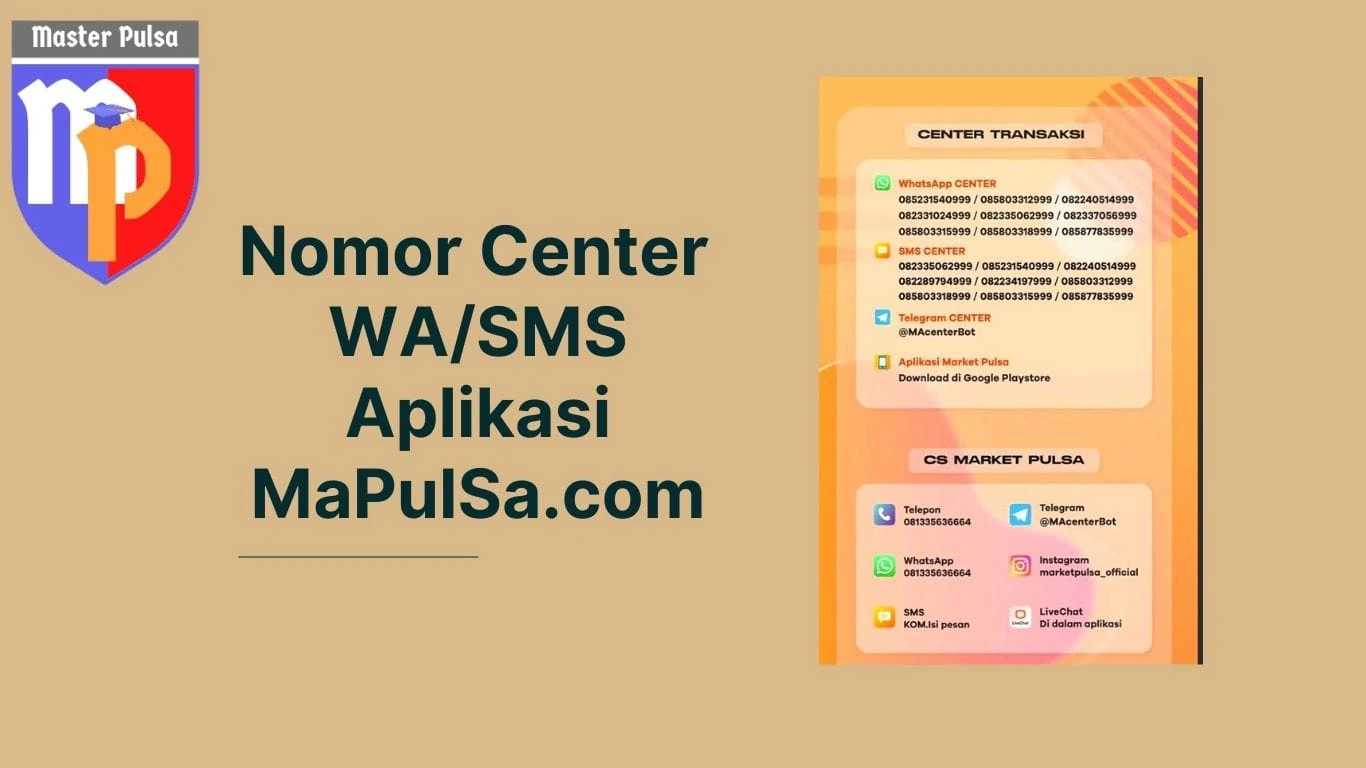 Nomor Center Aplikasi Mapulsa/Market Pulsa