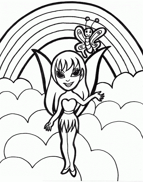 Rainbow Coloring Pages