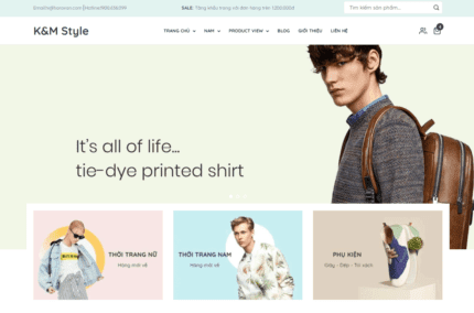 Giao diện blogger bán hàng thời trang tiếp thị Accesstrade