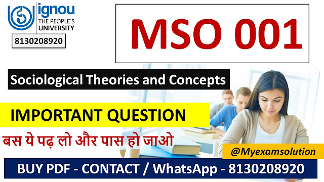 IGNOU MSO Important Question with Answers PDF 2024-25