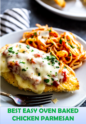 BEST EASY OVEN BAKED CHICKEN PARMESAN