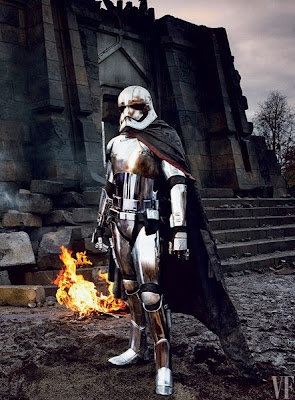 Star Wars Force Awakens Vanity Fair Photo Featuring Gwendoline Christie as Captain Phasma