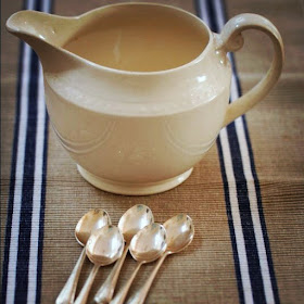 Vintage spoons and jug - market finds