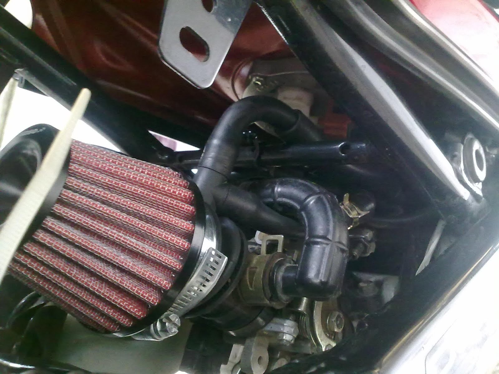 Tips Memasang Open Filter Racing Filter Kerucut Pada Vixion