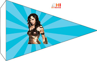 Wonder Woman Movie Free Printable Food Flag.