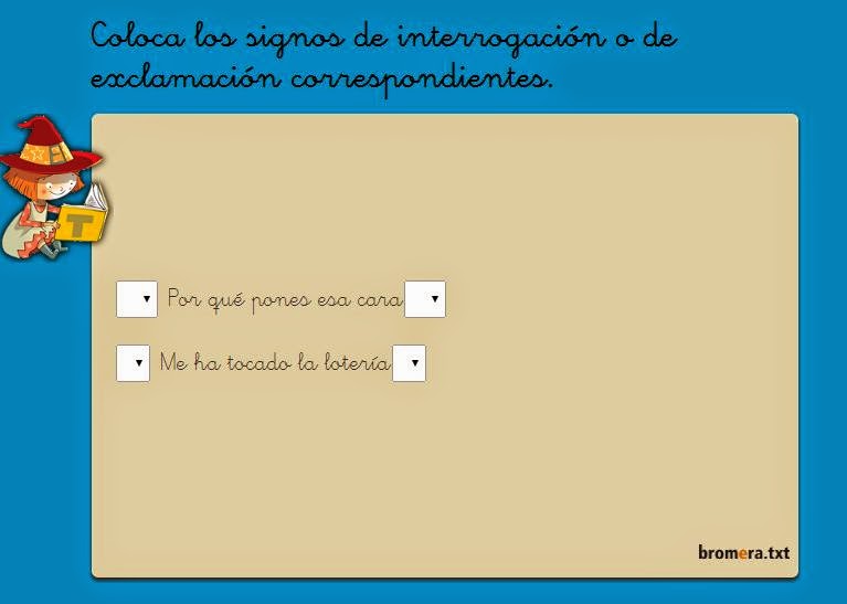  Coloca los signos de interrogación y exclamación