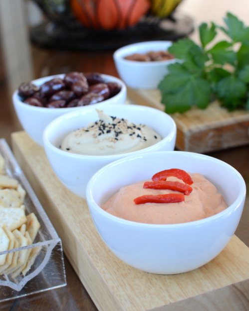 Red Pepper Hummus, another easy vegan appetizer ♥ A Veggie Venture