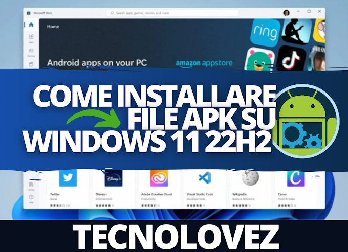 Come installare un file APK Android su Windows 11 22H2