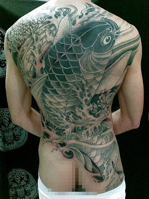 KOI on Ribs Tattoo Design