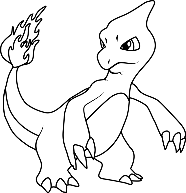Download Charmander Coloring Pages - Free Pokemon Coloring Pages