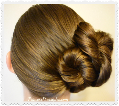 Easy updo hairstyle! Hair tutorial showing step by step instructions.