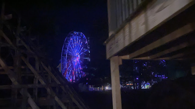 Ferris Wheel Lake Compounce Backside at Night