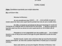 Exemple Lettre De Motivation Pour Job été