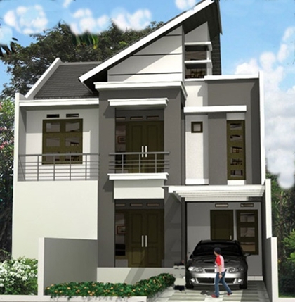  Desain  Model  atap  rumah  minimalis  bergaya datar Desain  